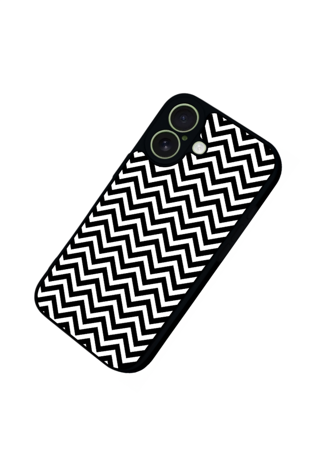iPhone 17 Uyumlu Çizgi Sanatı Tasarımlı Glossy Premium Kılıf