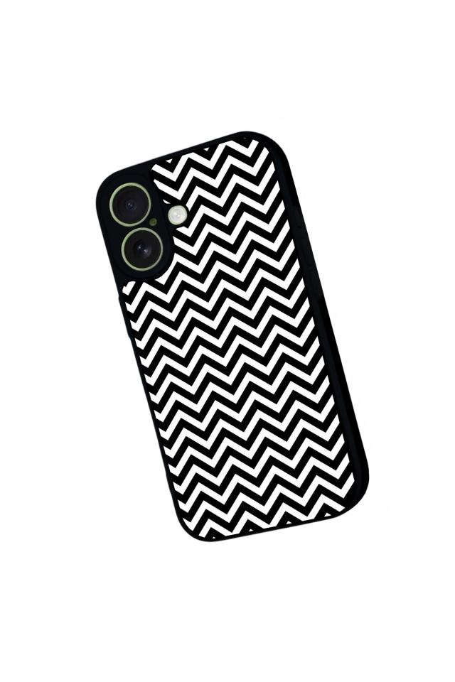 iPhone 17 Uyumlu Çizgi Sanatı Tasarımlı Glossy Premium Kılıf