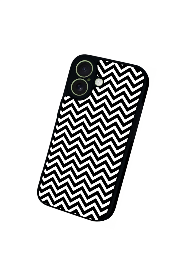 iPhone 17 Uyumlu Çizgi Sanatı Tasarımlı Glossy Premium Kılıf