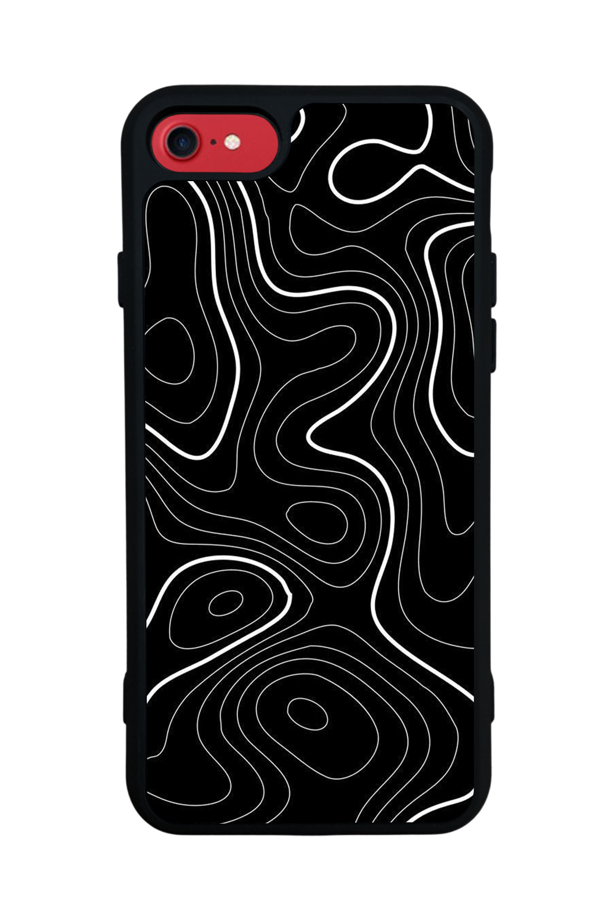 iPhone 7 Uyumlu Çizgi Sanatı Tasarımlı Glossy Premium Kılıf