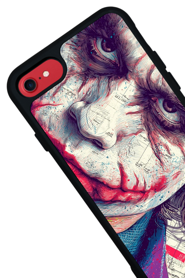 iPhone SE Uyumlu Joker Tasarımlı Glossy Premium Kılıf