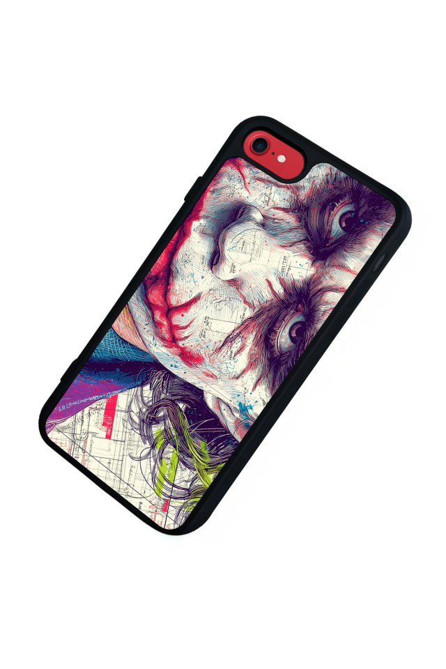 iPhone SE Uyumlu Joker Tasarımlı Glossy Premium Kılıf