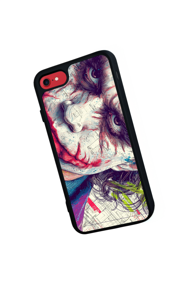 iPhone SE Uyumlu Joker Tasarımlı Glossy Premium Kılıf