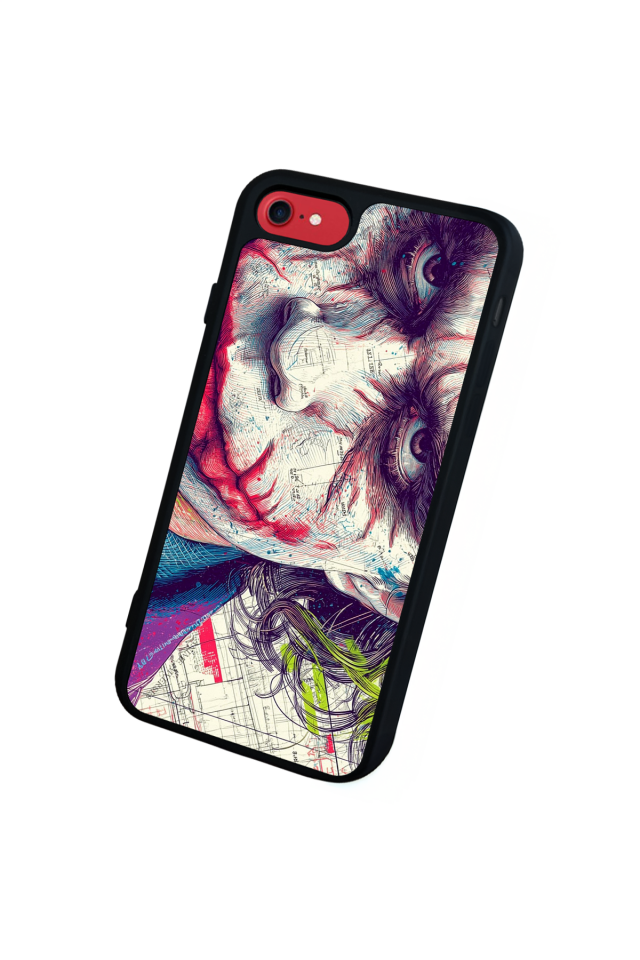 iPhone SE Uyumlu Joker Tasarımlı Glossy Premium Kılıf