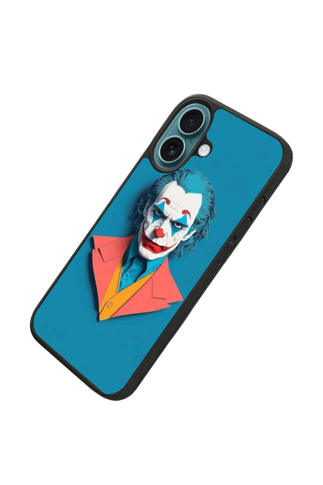 iPhone 16 Plus Uyumlu Joker Tasarımlı Glossy Premium Kılıf