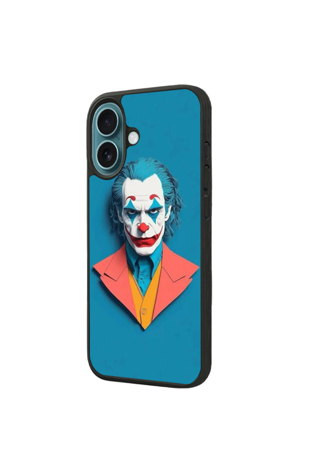 iPhone 16 Plus Uyumlu Joker Tasarımlı Glossy Premium Kılıf