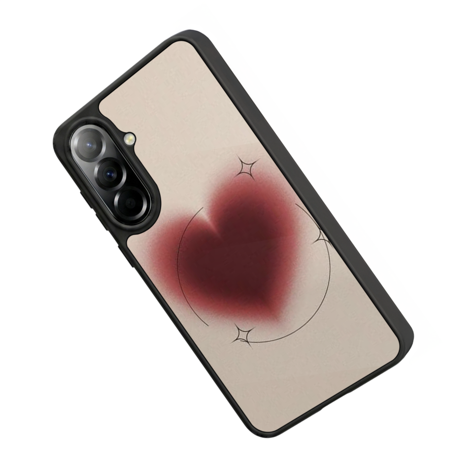 Samsung Galaxy A57 Uyumlu Kalp Love Tasarımlı Glossy Premium Kılıf
