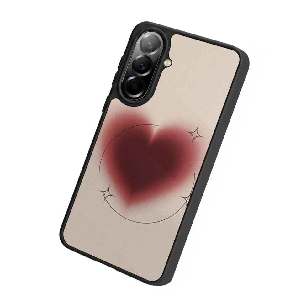 Samsung Galaxy A57 Uyumlu Kalp Love Tasarımlı Glossy Premium Kılıf