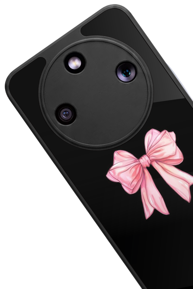Honor Magic 8 Lite Uyumlu Kurdele Tasarımlı Glossy Premium Kılıf