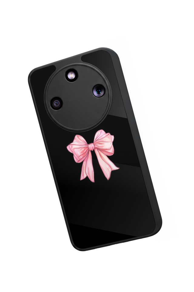 Honor Magic 8 Lite Uyumlu Kurdele Tasarımlı Glossy Premium Kılıf