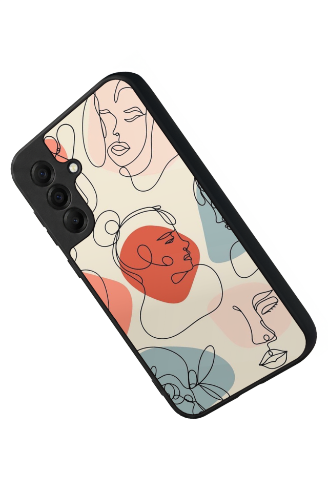 Samsung Galaxy A17 Uyumlu Line Art Tasarımlı Glossy Premium Kılıf