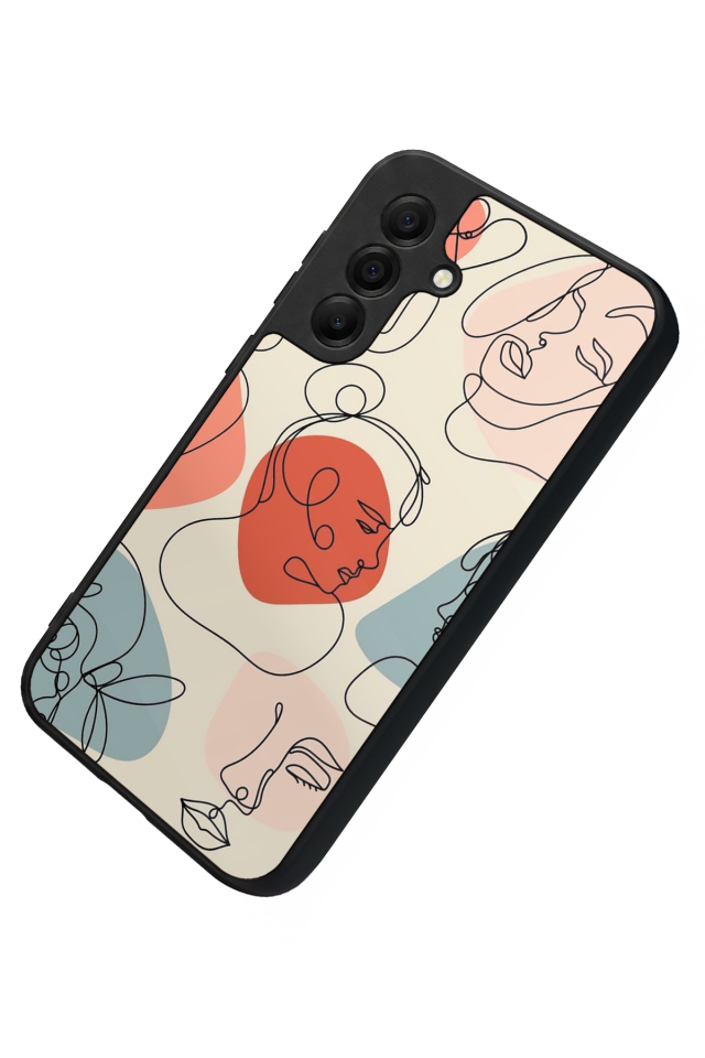 Samsung Galaxy A17 Uyumlu Line Art Tasarımlı Glossy Premium Kılıf