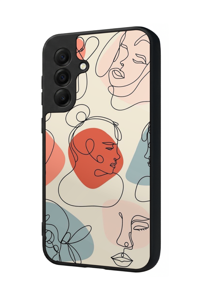 Samsung Galaxy A17 Uyumlu Line Art Tasarımlı Glossy Premium Kılıf