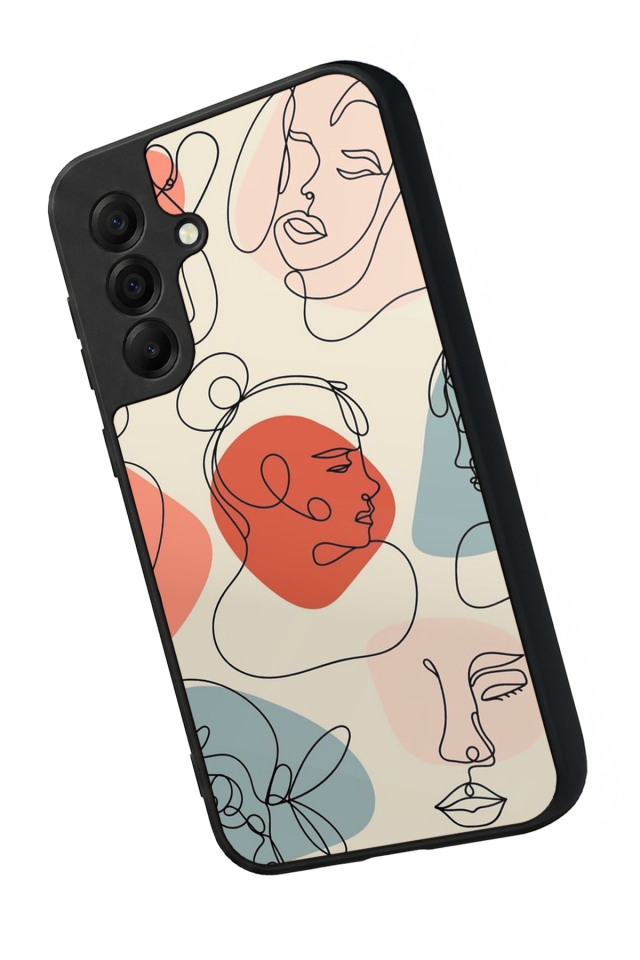 Samsung Galaxy A17 Uyumlu Line Art Tasarımlı Glossy Premium Kılıf