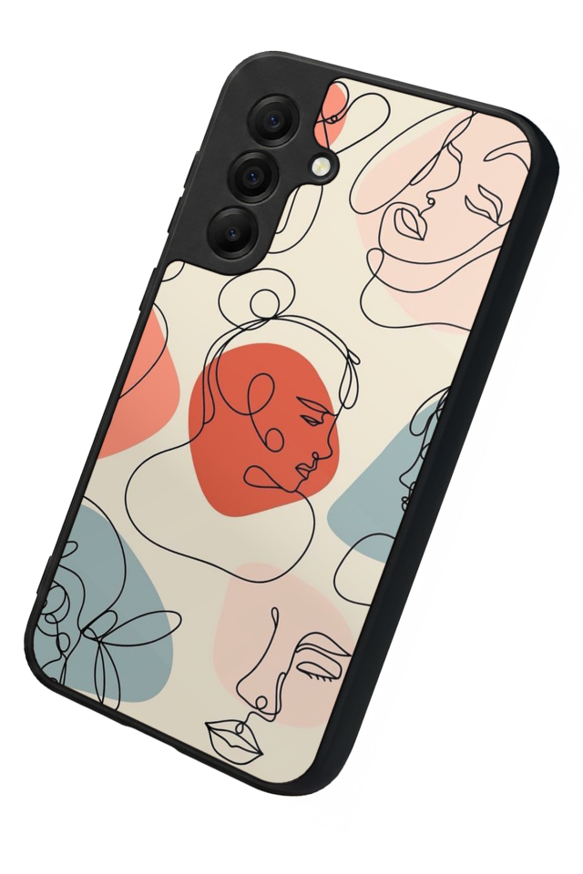 Samsung Galaxy A17 Uyumlu Line Art Tasarımlı Glossy Premium Kılıf