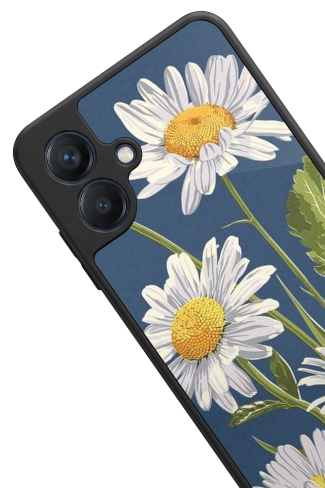 Samsung Galaxy A07 Uyumlu Papatya Tasarımlı Glossy Premium Kılıf
