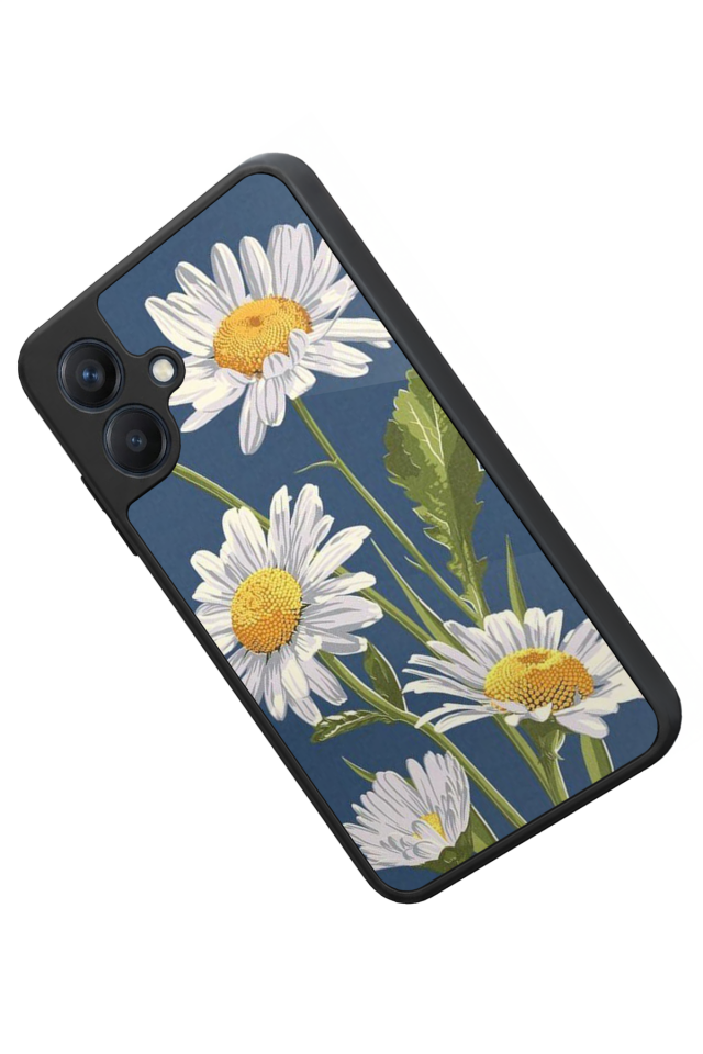 Samsung Galaxy A07 Uyumlu Papatya Tasarımlı Glossy Premium Kılıf