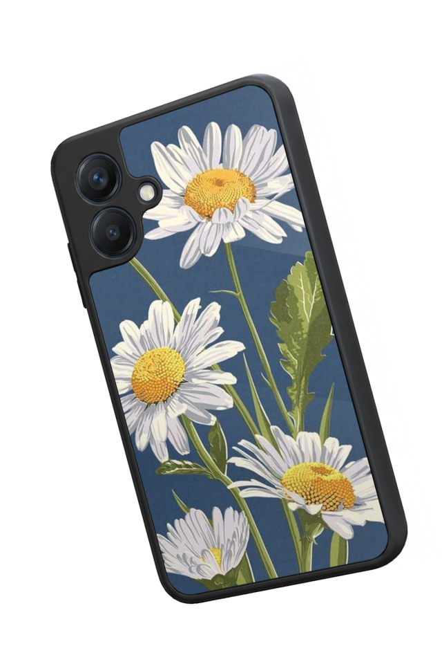 Samsung Galaxy A07 Uyumlu Papatya Tasarımlı Glossy Premium Kılıf