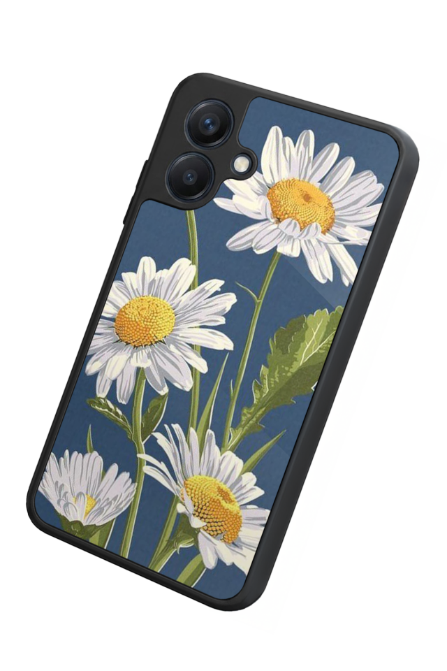 Samsung Galaxy A07 Uyumlu Papatya Tasarımlı Glossy Premium Kılıf