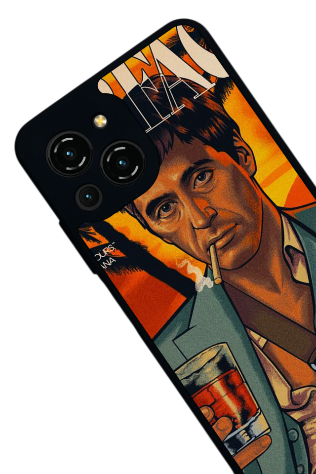 Reeder S23 Pro Max Uyumlu Scarface Tasarımlı Glossy Premium Kılıf