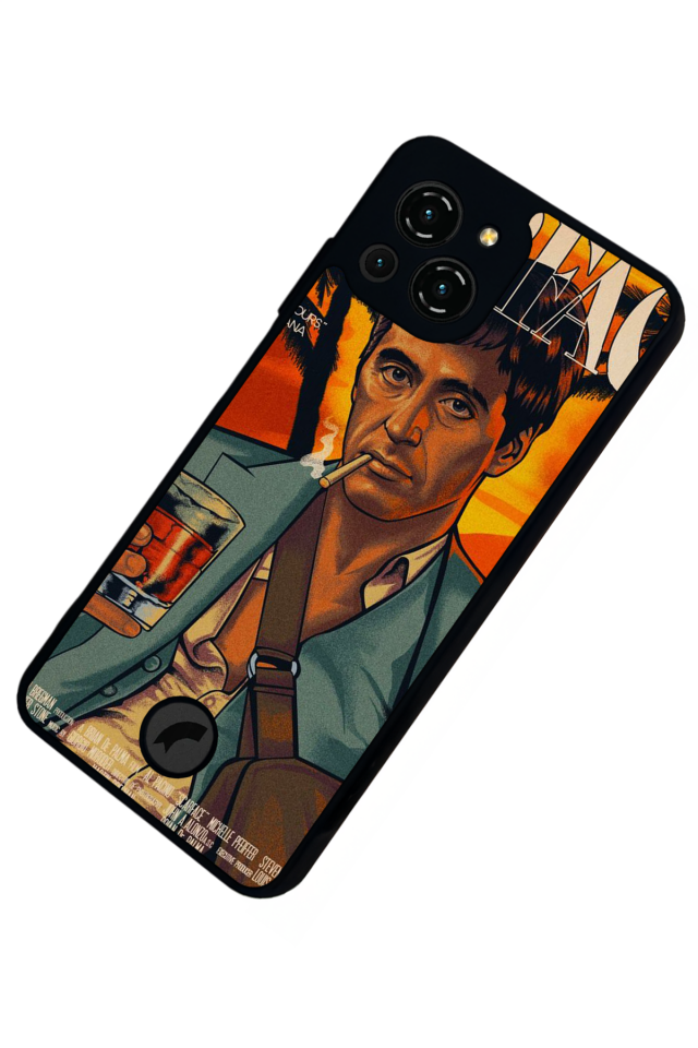 Reeder S23 Pro Max Uyumlu Scarface Tasarımlı Glossy Premium Kılıf