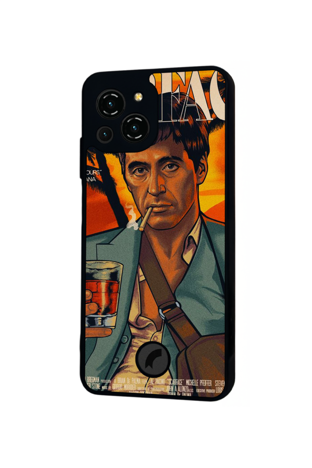 Reeder S23 Pro Max Uyumlu Scarface Tasarımlı Glossy Premium Kılıf