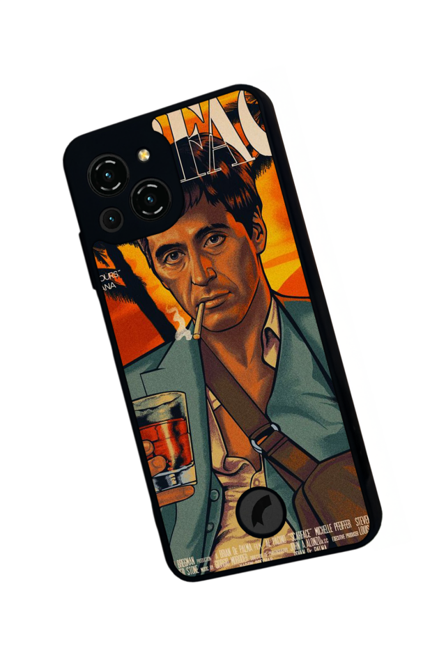 Reeder S23 Pro Max Uyumlu Scarface Tasarımlı Glossy Premium Kılıf