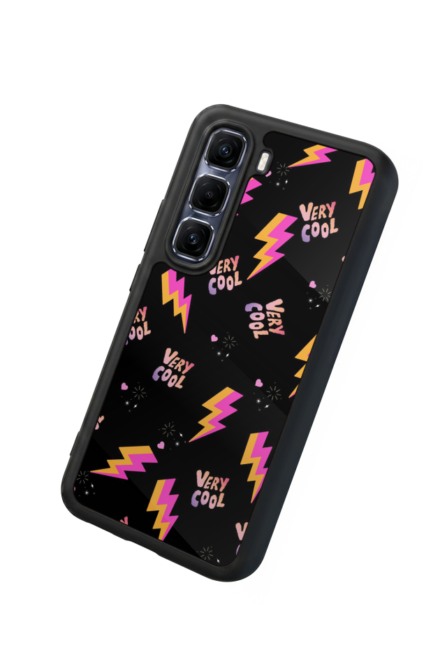 Infinix Hot 60 Pro Plus Uyumlu Simsek Tasarımlı Glossy Premium Kılıf