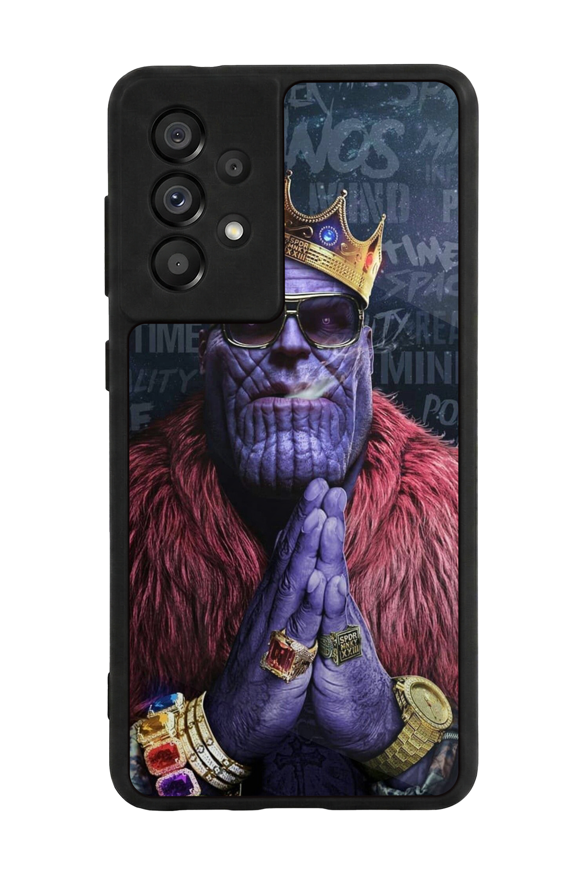 Samsung Galaxy A73 Uyumlu Thanos Tasarımlı Glossy Premium Kılıf