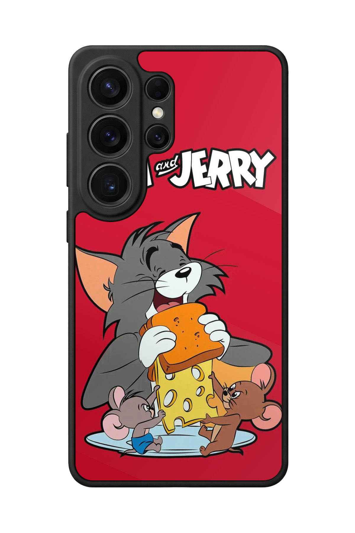 Samsung Galaxy S26 Ultra Uyumlu Tom And Jerry Tasarımlı Glossy Premium Kılıf