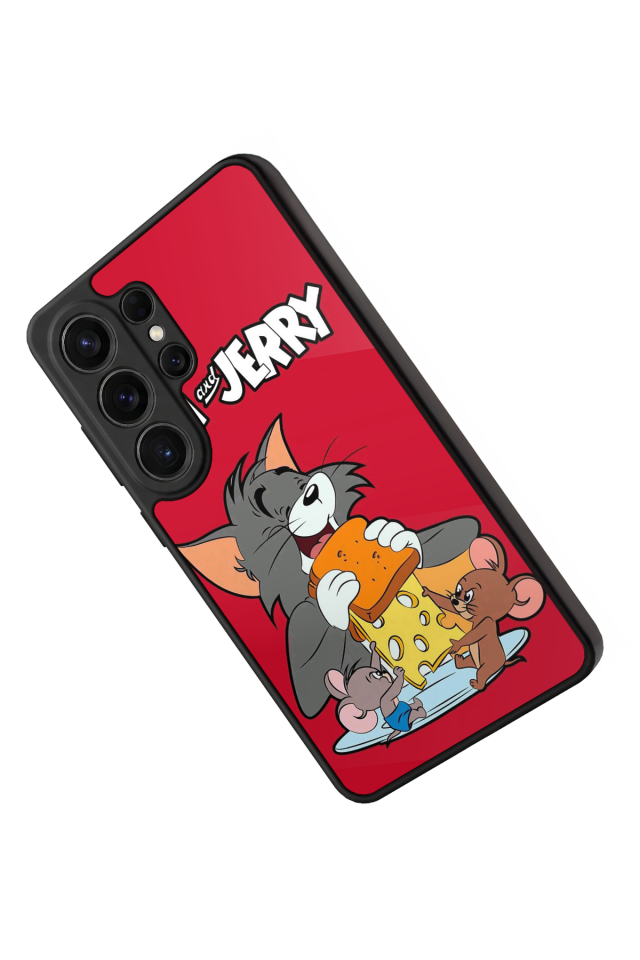 Samsung Galaxy S26 Ultra Uyumlu Tom And Jerry Tasarımlı Glossy Premium Kılıf