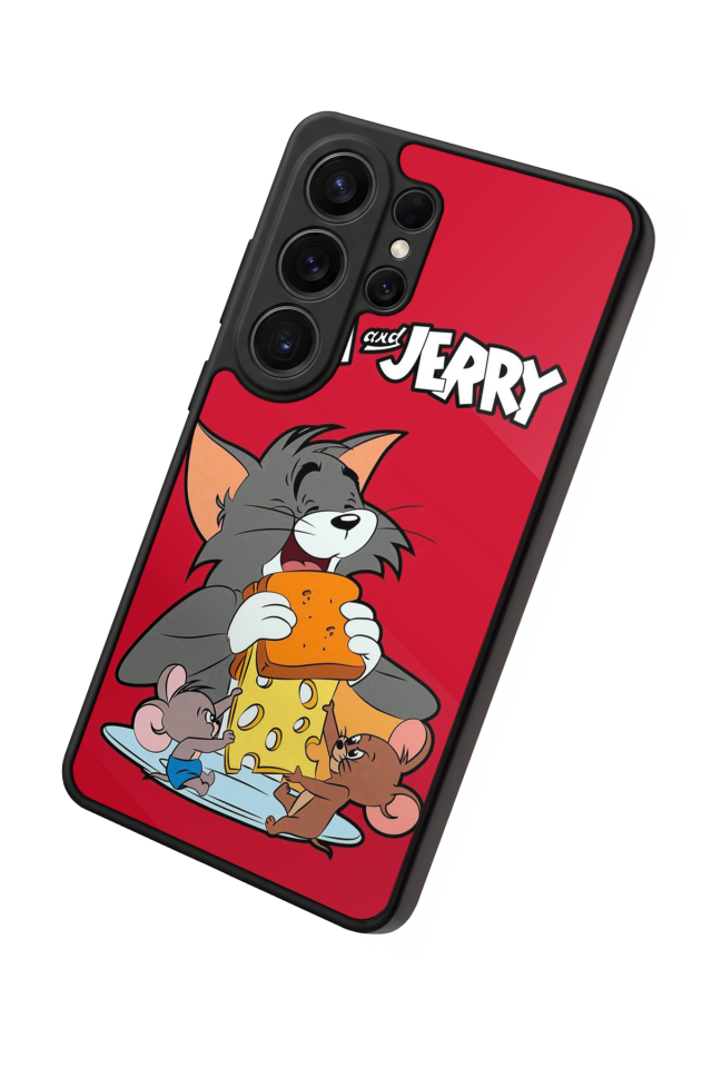 Samsung Galaxy S26 Ultra Uyumlu Tom And Jerry Tasarımlı Glossy Premium Kılıf