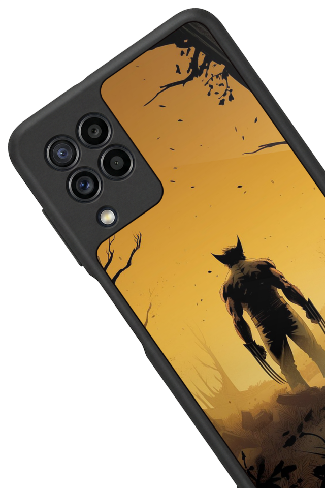 Samsung Galaxy M22 Uyumlu Wolverine Tasarımlı Glossy Premium Kılıf