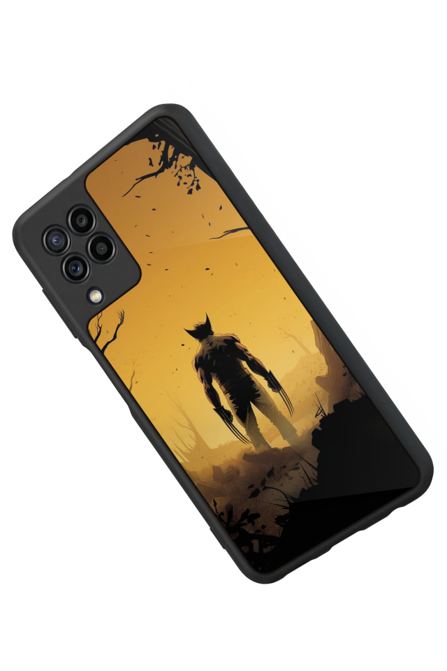 Samsung Galaxy M22 Uyumlu Wolverine Tasarımlı Glossy Premium Kılıf