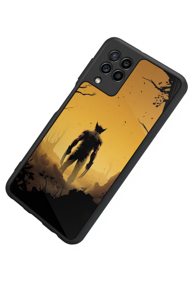 Samsung Galaxy M22 Uyumlu Wolverine Tasarımlı Glossy Premium Kılıf