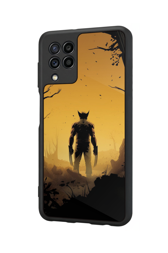 Samsung Galaxy M22 Uyumlu Wolverine Tasarımlı Glossy Premium Kılıf