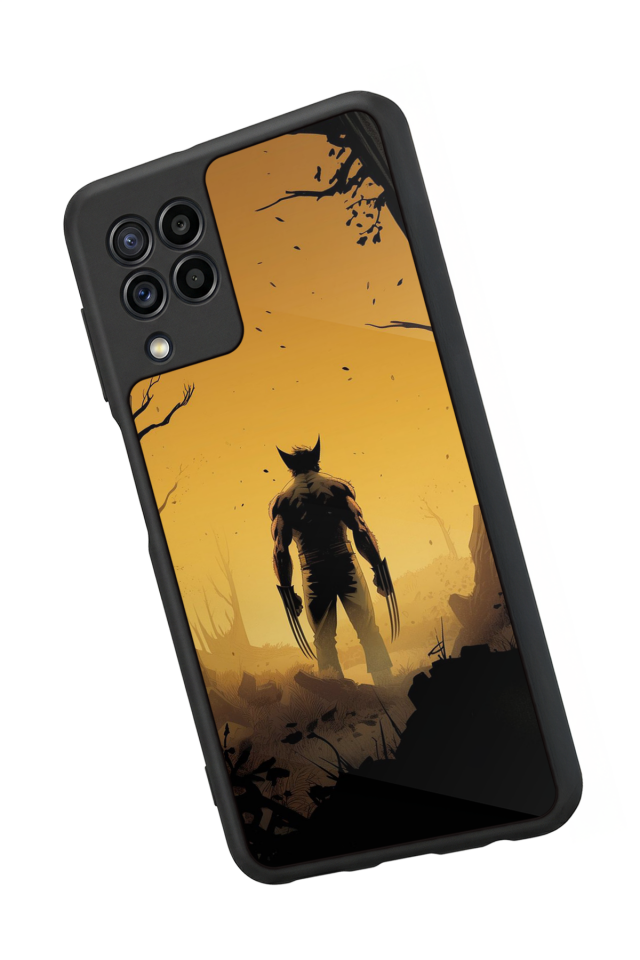 Samsung Galaxy M22 Uyumlu Wolverine Tasarımlı Glossy Premium Kılıf
