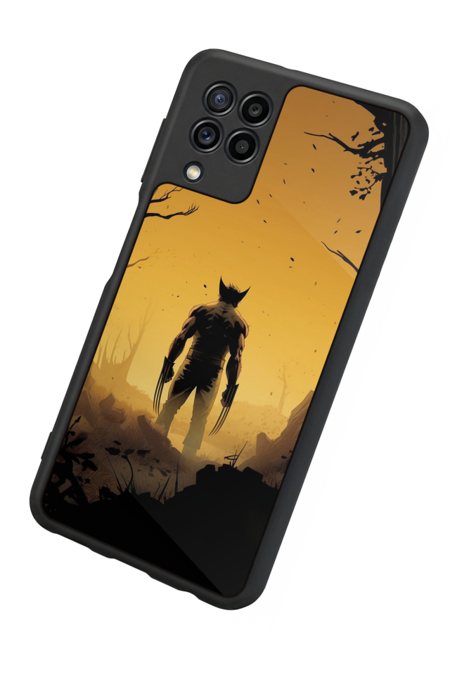 Samsung Galaxy M22 Uyumlu Wolverine Tasarımlı Glossy Premium Kılıf