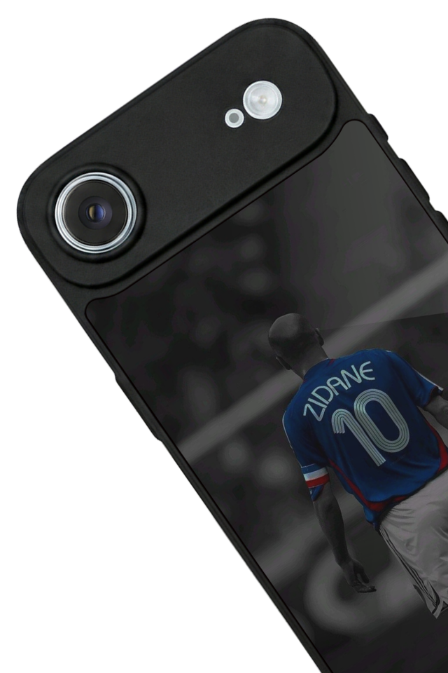 iPhone 17 Air Uyumlu Zidane Tasarımlı Glossy Premium Kılıf