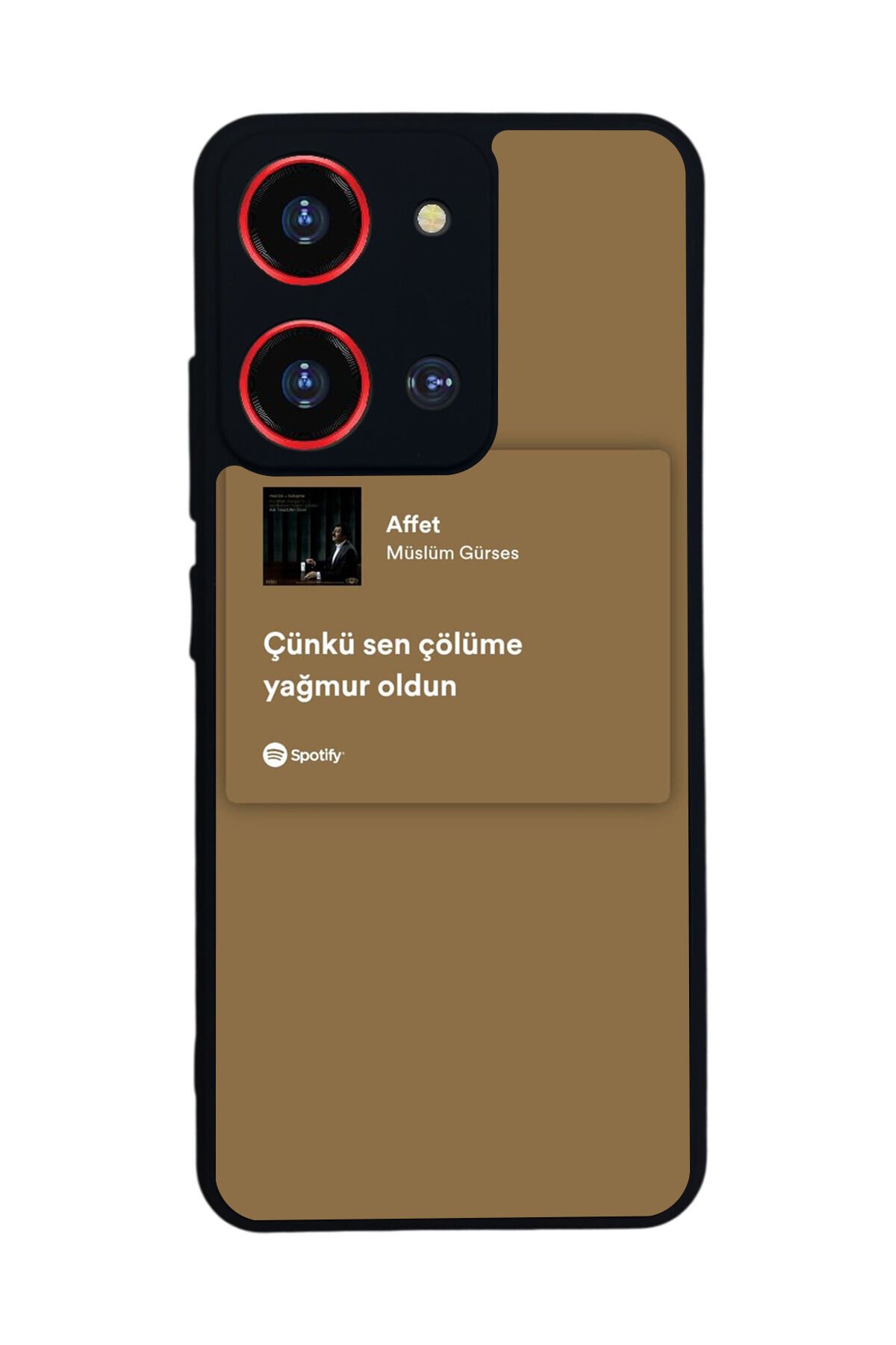 Reeder S19 Max Pro S ZOOM Uyumlu Sarki Sozleri Tasarımlı Glossy Premium Kılıf