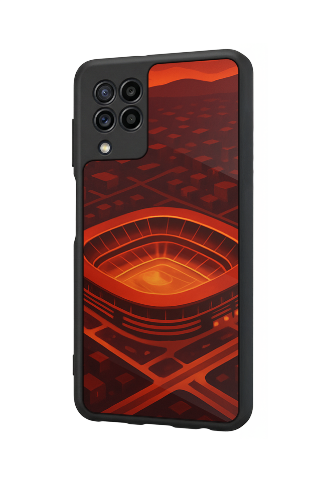 Samsung Galaxy M22 Uyumlu Aslan Tasarımlı Glossy Premium Kılıf