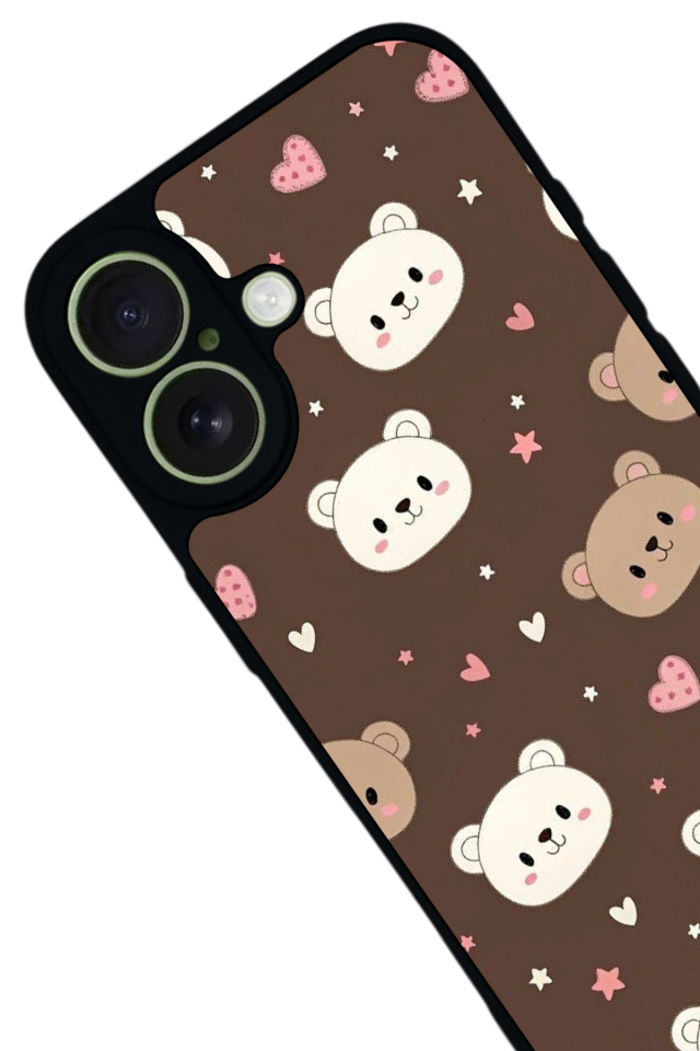 iPhone 17 Uyumlu Ayı Tasarımlı Glossy Premium Kılıf