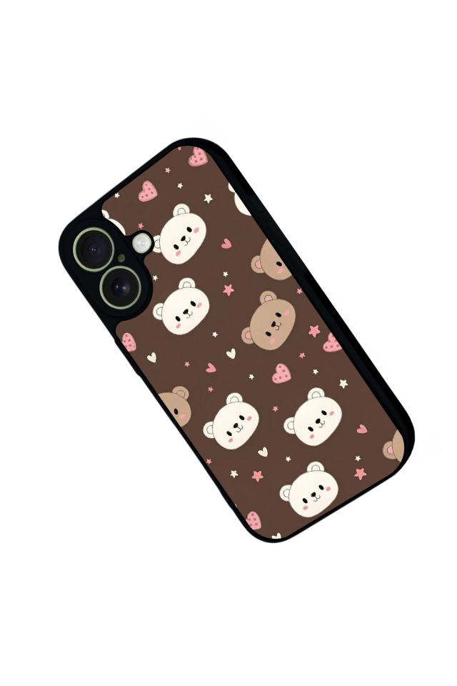 iPhone 17 Uyumlu Ayı Tasarımlı Glossy Premium Kılıf