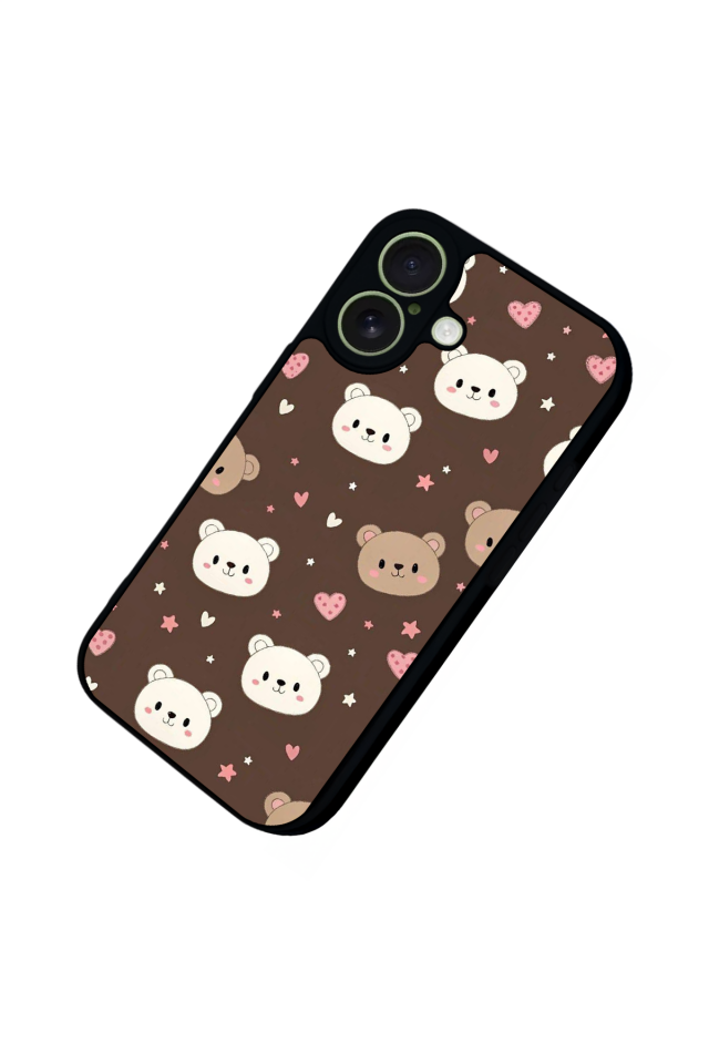 iPhone 17 Uyumlu Ayı Tasarımlı Glossy Premium Kılıf