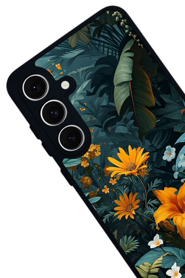 Samsung Galaxy A16 Uyumlu Botanik Tasarımlı Glossy Premium Kılıf