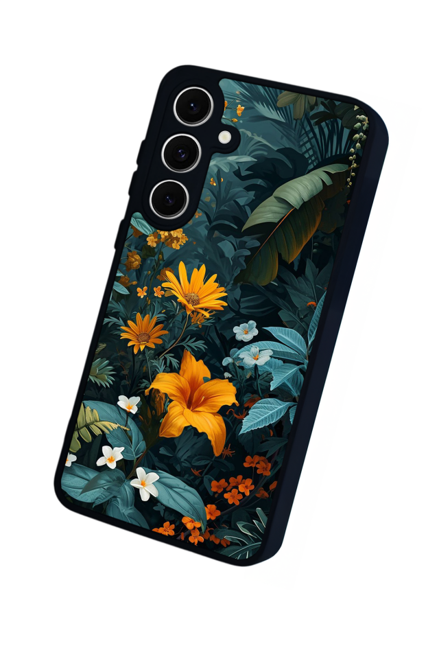 Samsung Galaxy A16 Uyumlu Botanik Tasarımlı Glossy Premium Kılıf