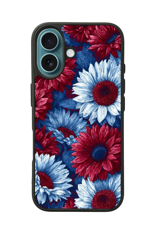 iPhone 16 Plus Uyumlu Cicek Tasarımlı Glossy Premium Kılıf
