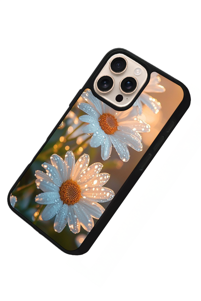 iPhone 14 Pro Max Uyumlu Cicek Tasarımlı Glossy Premium Kılıf