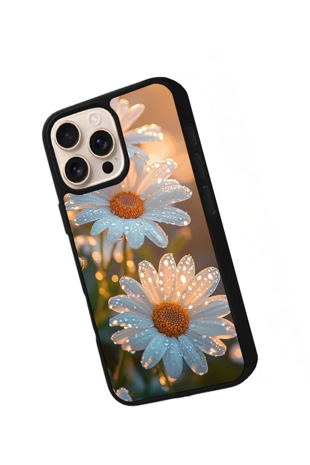 iPhone 14 Pro Max Uyumlu Cicek Tasarımlı Glossy Premium Kılıf