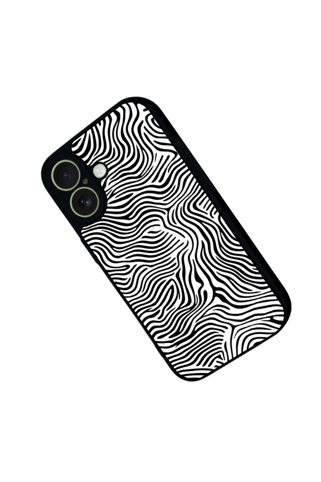 iPhone 17 Uyumlu Çizgi Sanatı Tasarımlı Glossy Premium Kılıf